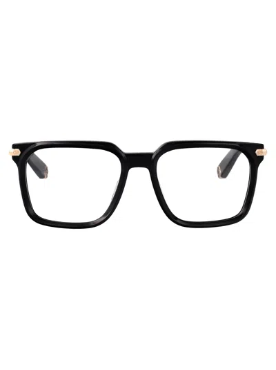 Philipp Plein Nero Lucido Metal Glasses In Black