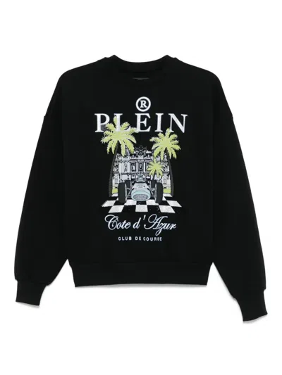PHILIPP PLEIN `NEW PORT BEACH CUT` LONG SLEEVE SWEATSHIRT