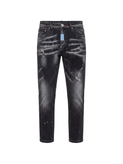 Philipp Plein New Tapered Fit Jeans Basic Men In Gray