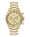 Philipp Plein Nobile Lady Chronograph Watch In Ip Yellow Gold