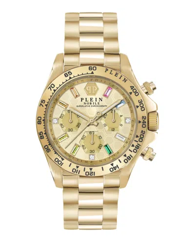 Philipp Plein Nobile Lady Chronograph Watch In Ip Yellow Gold