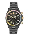 Philipp Plein Nobile Lady Crystal Watch Woman Wrist Watch Black Size Onesize Stainless Steel In Black