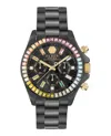 Philipp Plein Nobile Lady Crystal Watch Woman Wrist Watch Black Size Onesize Stainless Steel In Gold