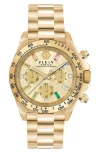 Philipp Plein Nobile Lady Chronograph Watch In Gold