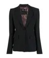 Philipp Plein Notched-lapels Single-breasted Blazer In Black