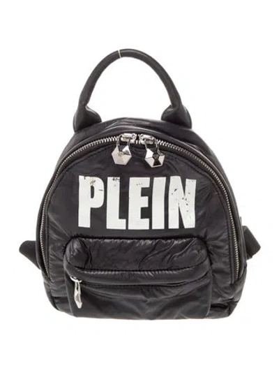 Pre-owned Philipp Plein Nylon Backpack In Black