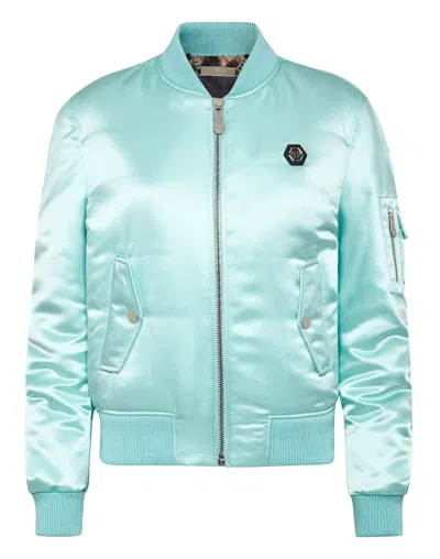 PHILIPP PLEIN NYLON BOMBER OVERSIZE
