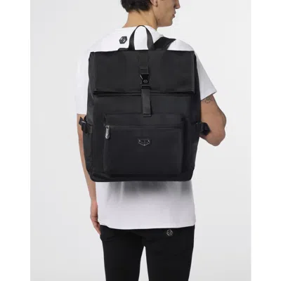 Philipp Plein Nylon Box Backpack Men In Black