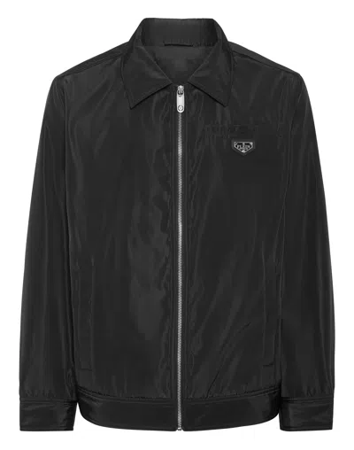 Philipp Plein Nylon Coster Jacket In Black