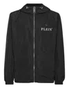 Philipp Plein Black Hoodie With Logo Print In Black