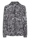 Philipp Plein Tattoo-print Hooded Windbreaker Jacket In Black