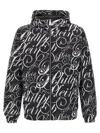 Philipp Plein Blackwhite All-over Logo Jacket In Black