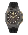 Philipp Plein Octagon Chronograph Watch Man Wrist Watch Brown Size Onesize Stainless Steel
