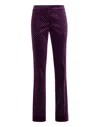 Philipp Plein Office Trousers Crystal In Purple