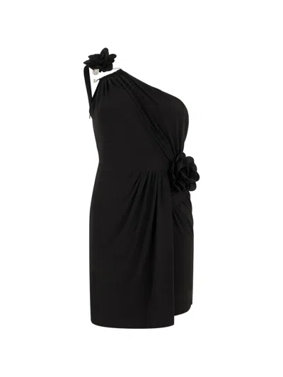 Philipp Plein One-shoulder Mini Dress In Black