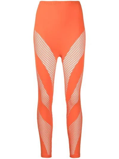 Philipp Plein Gestrickte Leggings In Orange