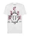 Philipp Plein Chrome T-shirt Mit Rundem Ausschnitt In White