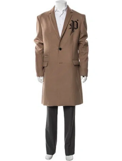 Pre-owned Philipp Plein Overcoat In Brown