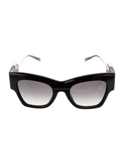 Pre-owned Philipp Plein Oversize Gradient Sunglasses In Black