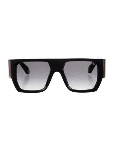 Pre-owned Philipp Plein Oversize Gradient Sunglasses In Black