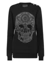 Philipp Plein Embroidered-skull Crew Neck Sweatshirt In Multi