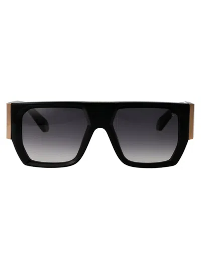 Philipp Plein Oversized Frame Sunglasses In Black