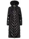 Philipp Plein Padded Down Hooded Coat In '02 Black'