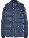 Philipp Plein Padded Nylon Jacket In Blue