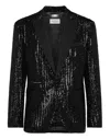 Philipp Plein Pailettes Chewron Blazer Ls Gothic Plein