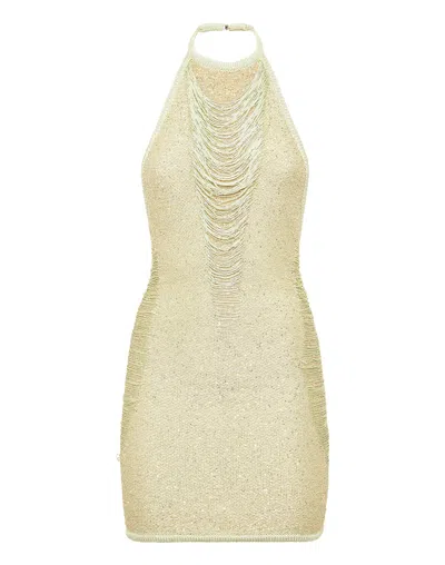 Philipp Plein Paillettes Mini Dress Multicutting