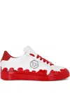 Philipp Plein Sneakers Mit Farbklecks-print In Red