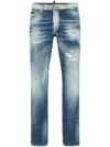 Philipp Plein Paisley Bandana Jeans In 蓝色