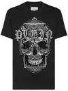 Philipp Plein Paisley Skull T-shirt In Black