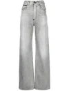 Philipp Plein Palace Fit Denim Trousers In Grey