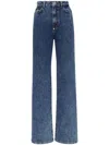 Philipp Plein Palace High-rise Straight-leg Jeans In Blue
