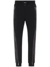 Philipp Plein Jogging Trousers With Nylon Inserts In Schwarz