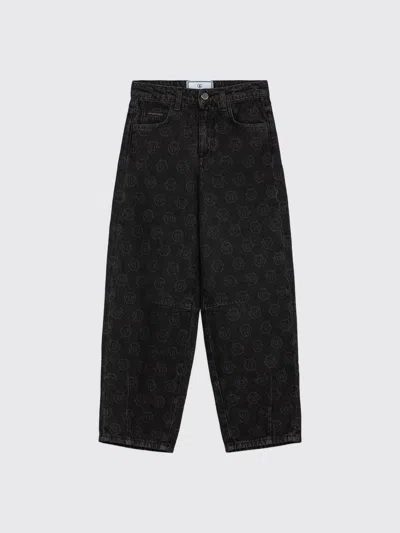 Philipp Plein Pants Kids Color Grey In Black