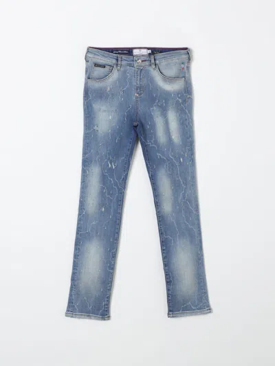 Philipp Plein Trousers  Kids Colour Blue