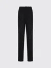 Philipp Plein Wool Blend Sequined Pants With Pinstripe Pattern In Black