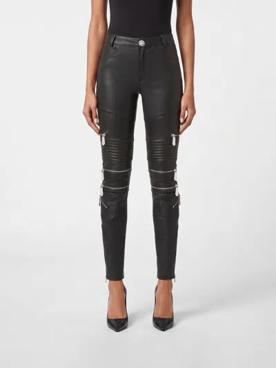 Philipp Plein Pants Woman In Black