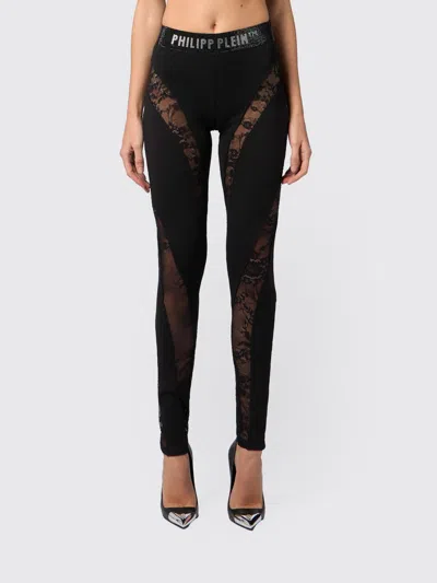 Philipp Plein Pants Woman In Black