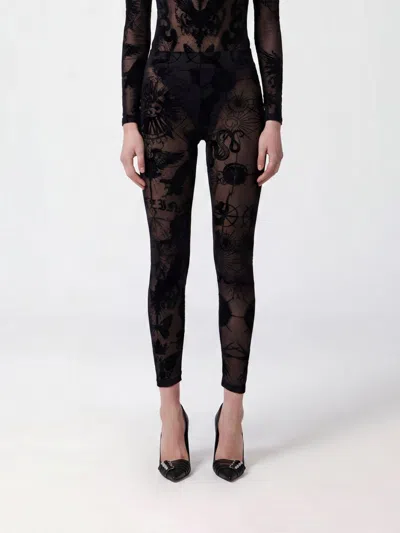 Philipp Plein Pants Woman In Black