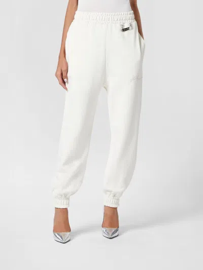 Philipp Plein Pants Woman Color Ivory In White