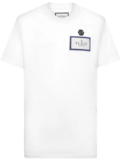 Philipp Plein Patch-detail T-shirt In 白色
