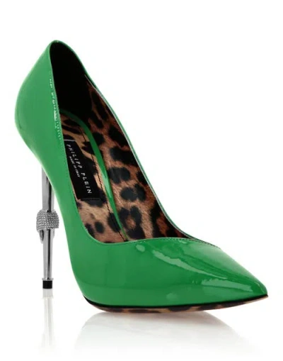 Philipp Plein Patent Leather Decollete Hi-heels Women In Multi