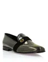 Philipp Plein Hexagon Glitter-embellished Loafers In Black