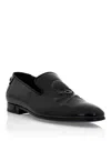 Philipp Plein Skull&bones Patent Leather Loafers In Black