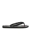 Philipp Plein Pattern Printing Flip-flops In Black