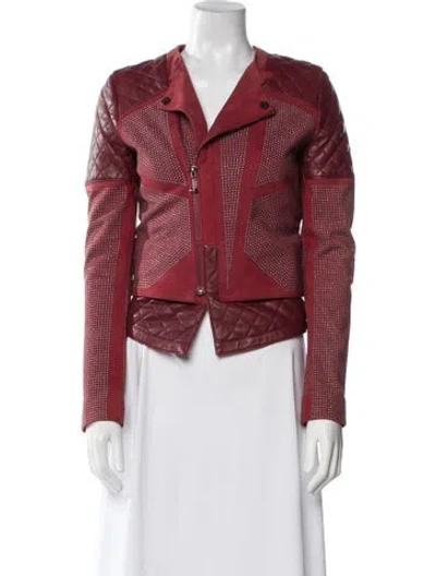 Pre-owned Philipp Plein Patterned Evening Jacket In Red