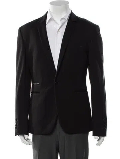 Pre-owned Philipp Plein Peacoat In Gray